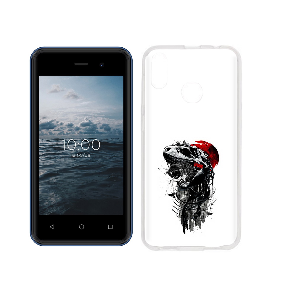 

Чехол MyPads Tocco для BQ 4030G Nice Mini вымерший динозавр, Прозрачный, Tocco