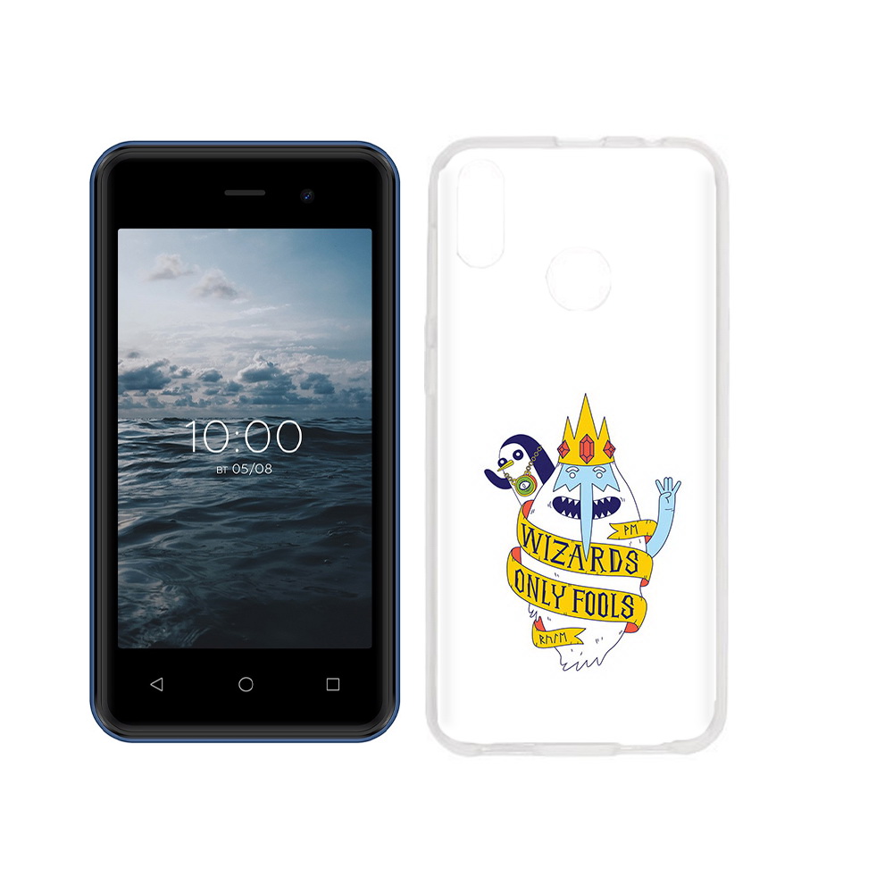 

Чехол MyPads Tocco для BQ 4030G Nice Mini время приключений снежный король, Прозрачный, Tocco