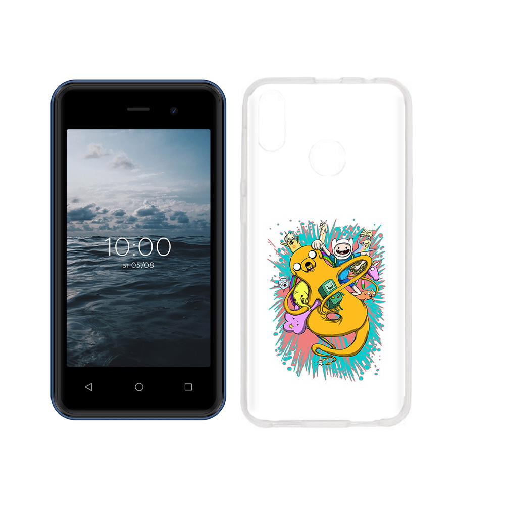 

Чехол MyPads Tocco для BQ 4030G Nice Mini время приключений рисунок, Прозрачный, Tocco