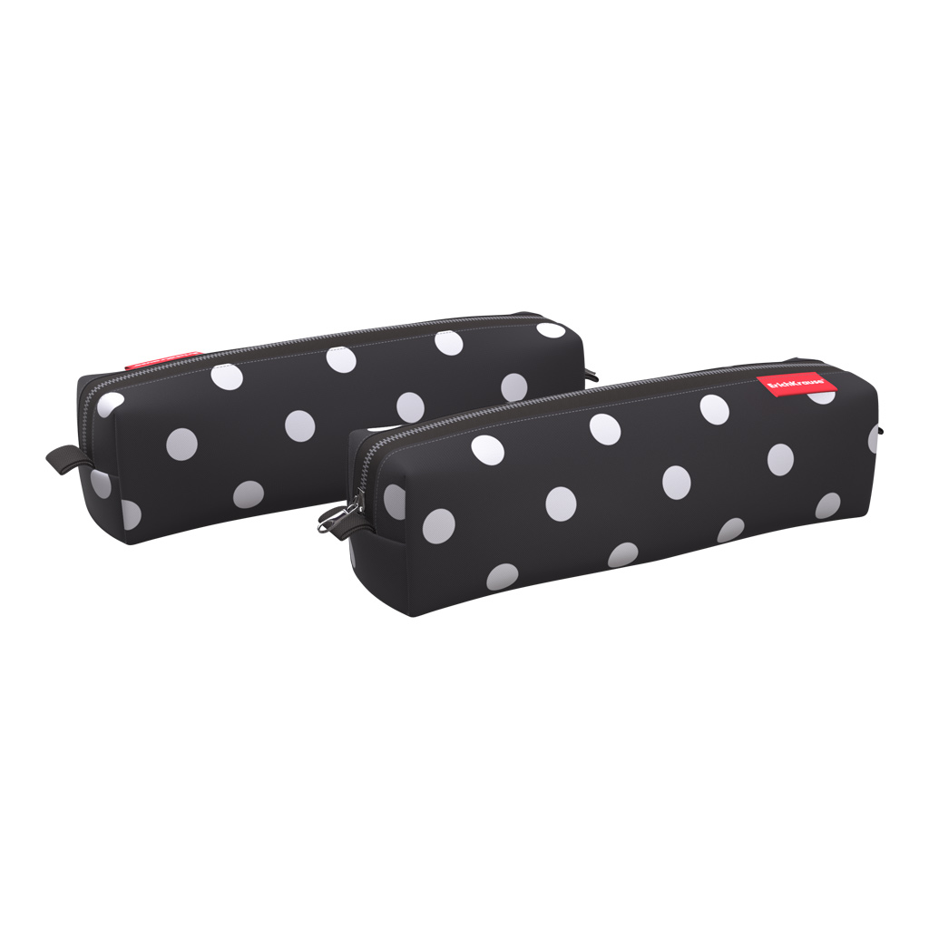 

Пенал квадро mini ErichKrause 210x50x50мм Dots in Black