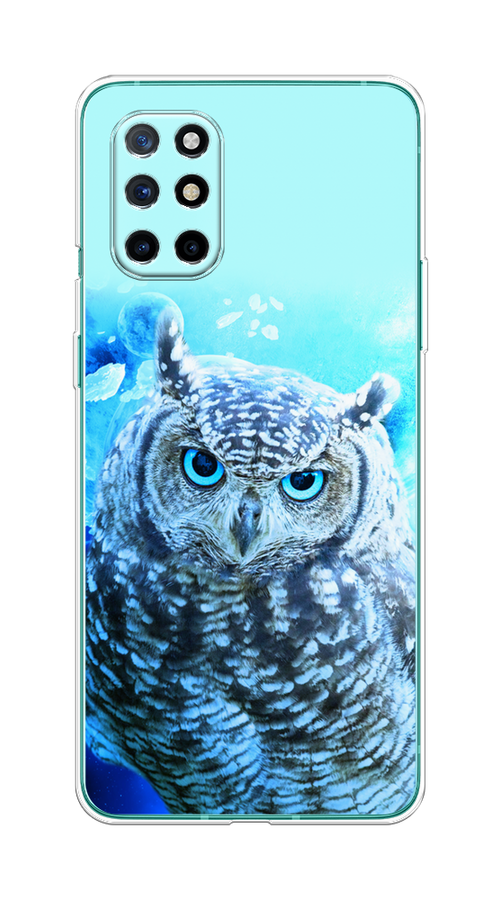 

Чехол Awog на OnePlus 8T / ВанПлас 8T "Сова арт 7", Синий;голубой, 151150-1