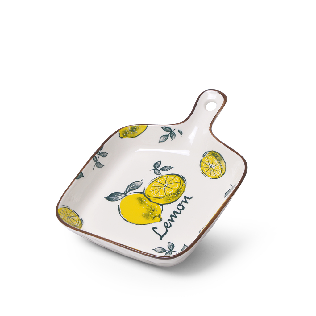 

Fissman Форма для сервировки с ручкой LIMONCELLO 21,5х15,5х4,3см фарфор