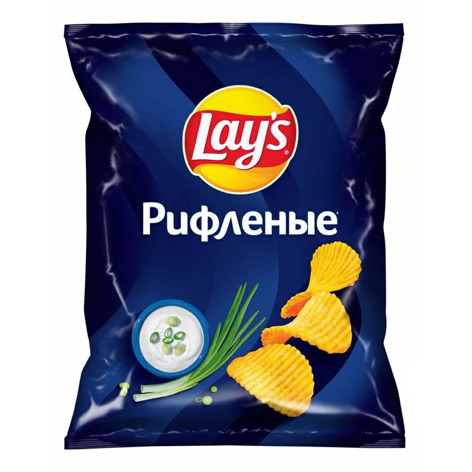 

Чипсы картофельные Lay's рифленые сметана-лук 225 г