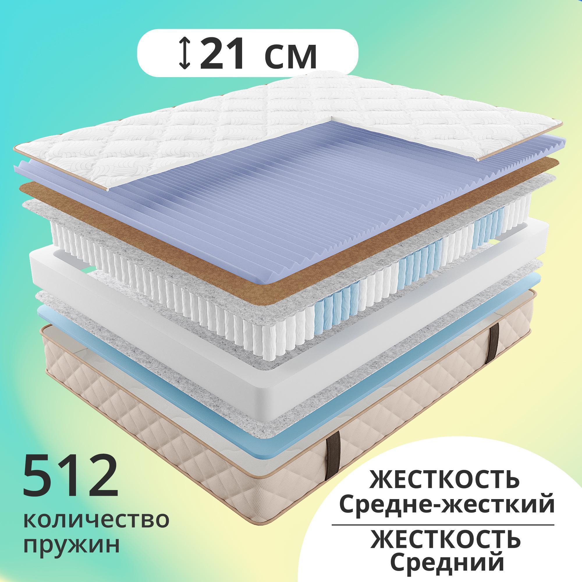 

Матрас с независимыми пружинами CityFlex Kotto 180x190, Бежевый, Kotto
