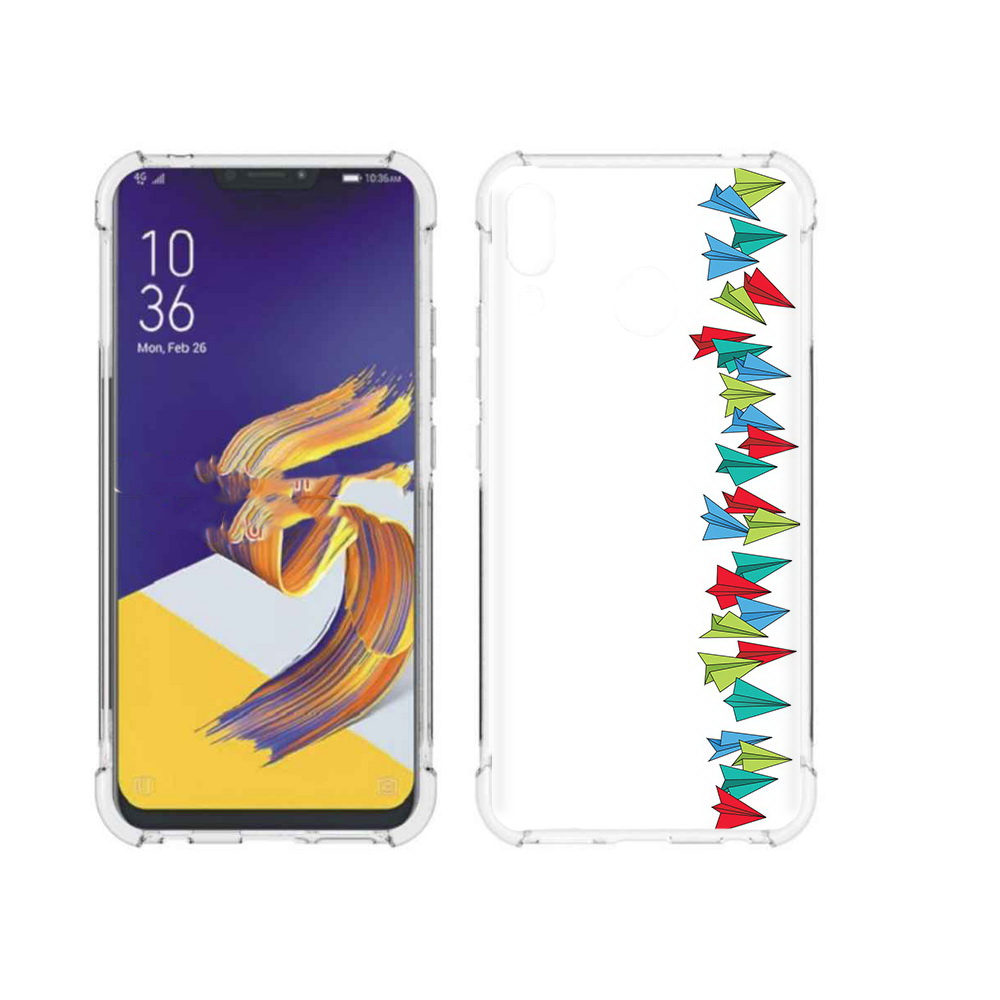

Чехол MyPads Tocco для Asus ZenFone 5 самолетики из листочков, Прозрачный, Tocco