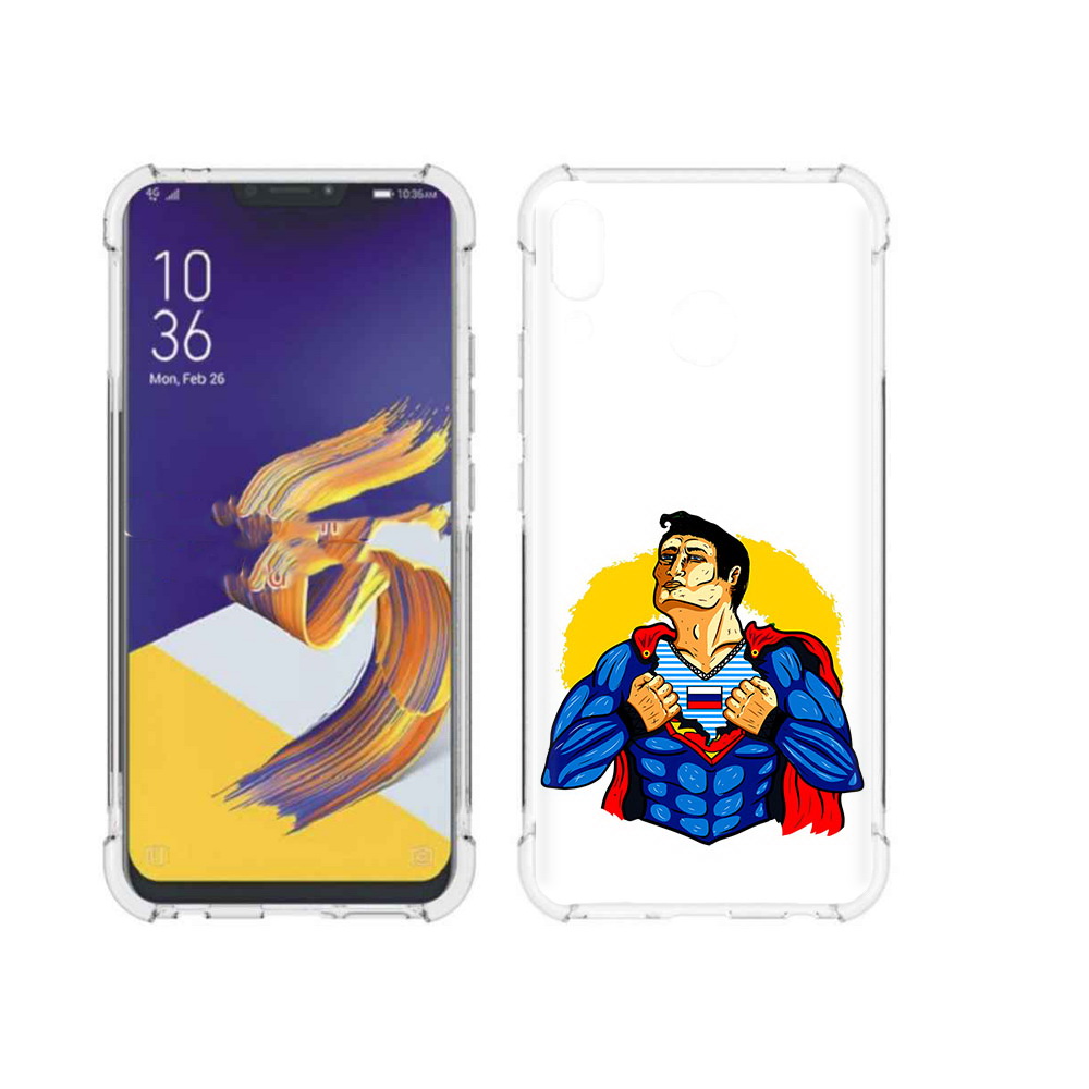 Чехол MyPads Tocco для Asus ZenFone 5 русский супермен