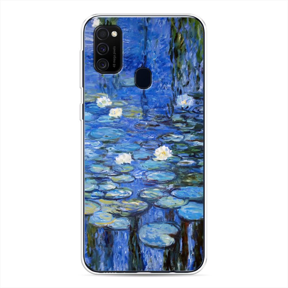 

Чехол для Samsung Galaxy M30s/M21 "Нарисованный пруд", Синий;зеленый, 29850-4