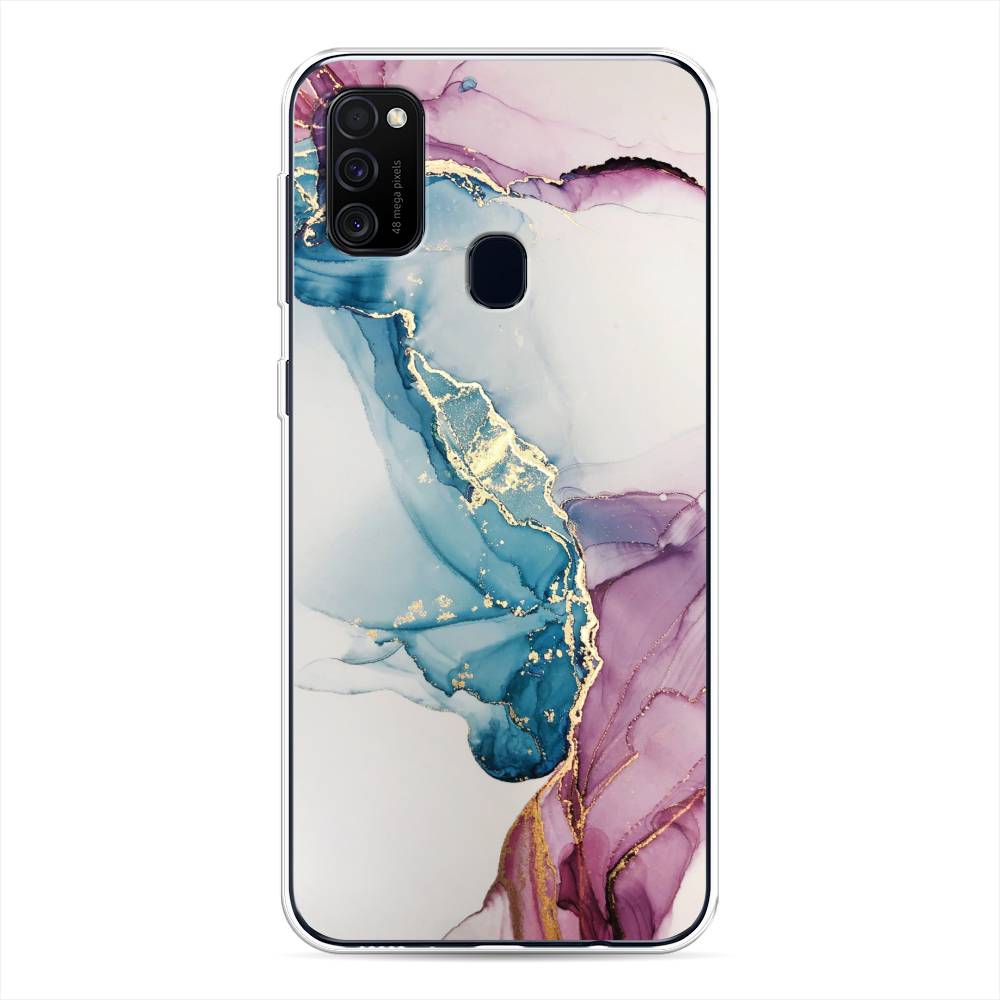 

Чехол для Samsung Galaxy M30s/M21 "Розовые разводы рисунок", 29850-3