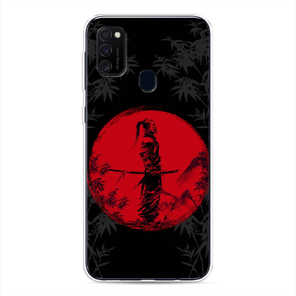

Чехол для Samsung Galaxy M30s/M21 "Самурай на красном фоне", Черный;красный;серый, 29850-4