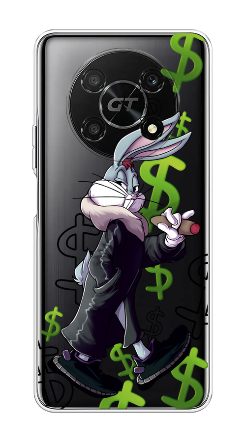 

Чехол на Honor X40 GT "Rich Bugs Bunny", Зеленый;черный;голубой, 6120150-6