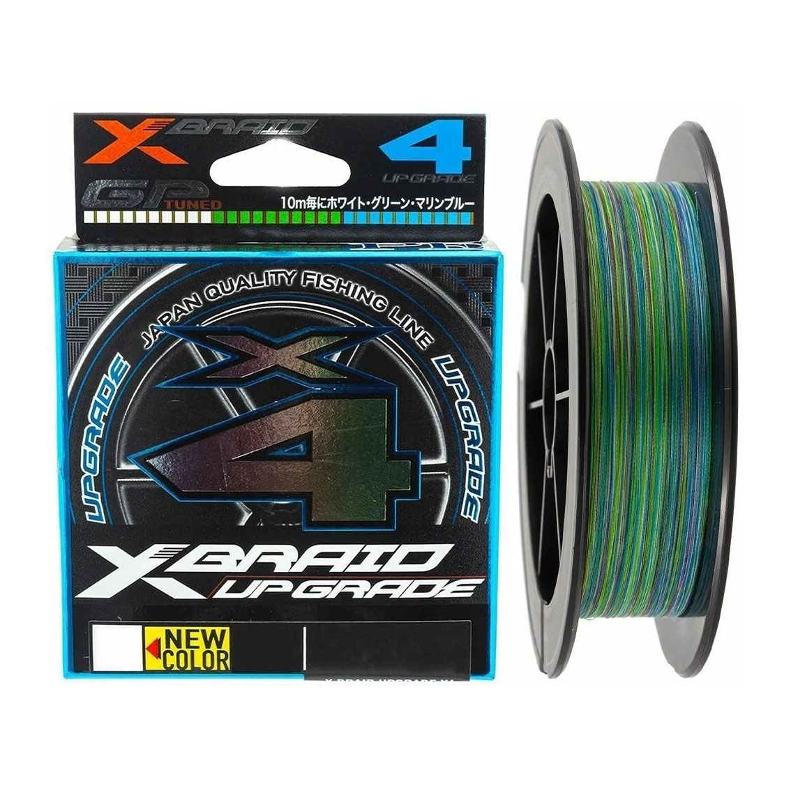 Шнур плетеный YGK X-BRAID UPGRADE X4 3COLOR 150m 0.6 (0.127 mm) 12 lb (4.9 kg)