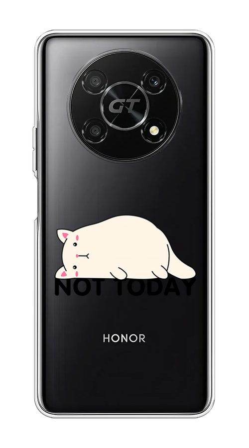 

Чехол на Honor X40 GT "Cat not today", Белый;розовый;черный, 6120150-1