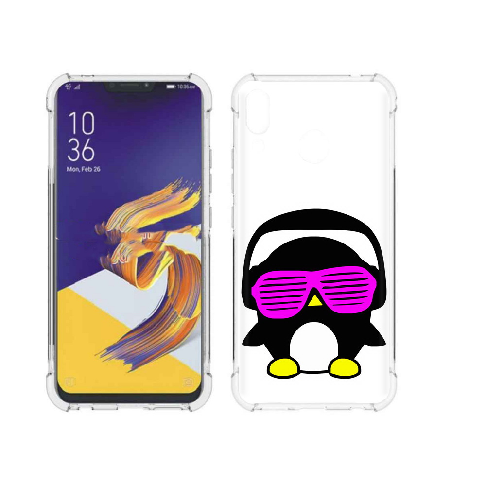 Чехол MyPads Tocco для Asus ZenFone 5 пингвин