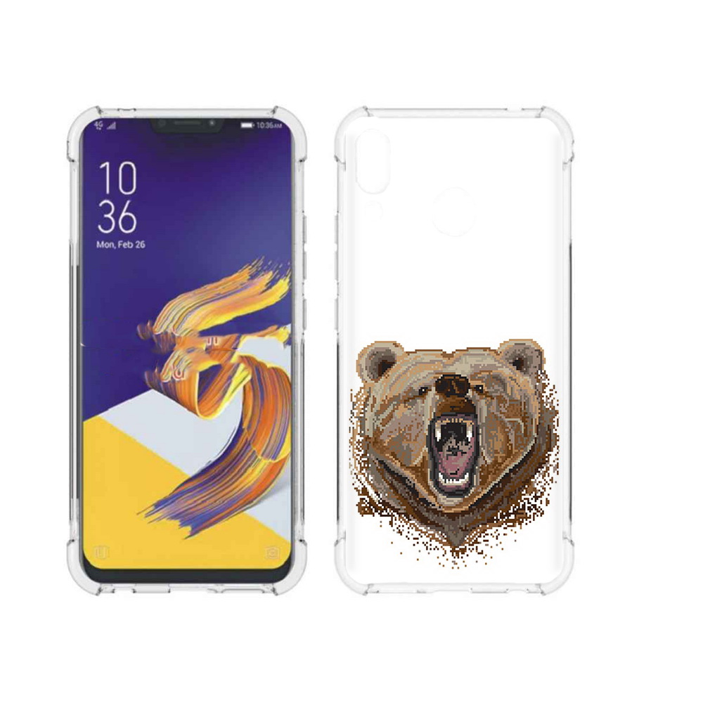 

Чехол MyPads Tocco для Asus ZenFone 5 пиксельный медведь, Прозрачный, Tocco