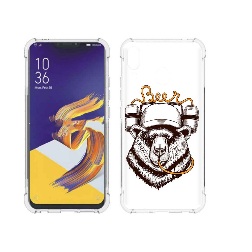 

Чехол MyPads Tocco для Asus ZenFone 5 пивной медведь, Прозрачный, Tocco