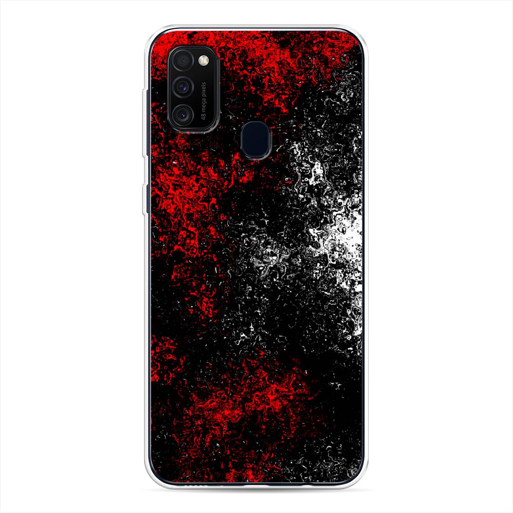 

Чехол для Samsung Galaxy M30s/M21 "Монотипия", Красный;черный;белый, 29850-3