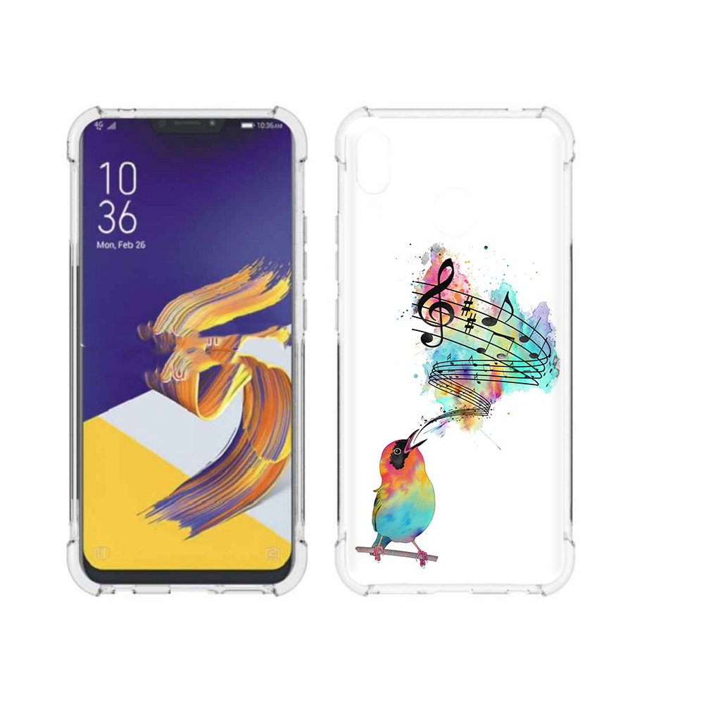 

Чехол MyPads Tocco для Asus ZenFone 5 певчая птичка, Прозрачный, Tocco