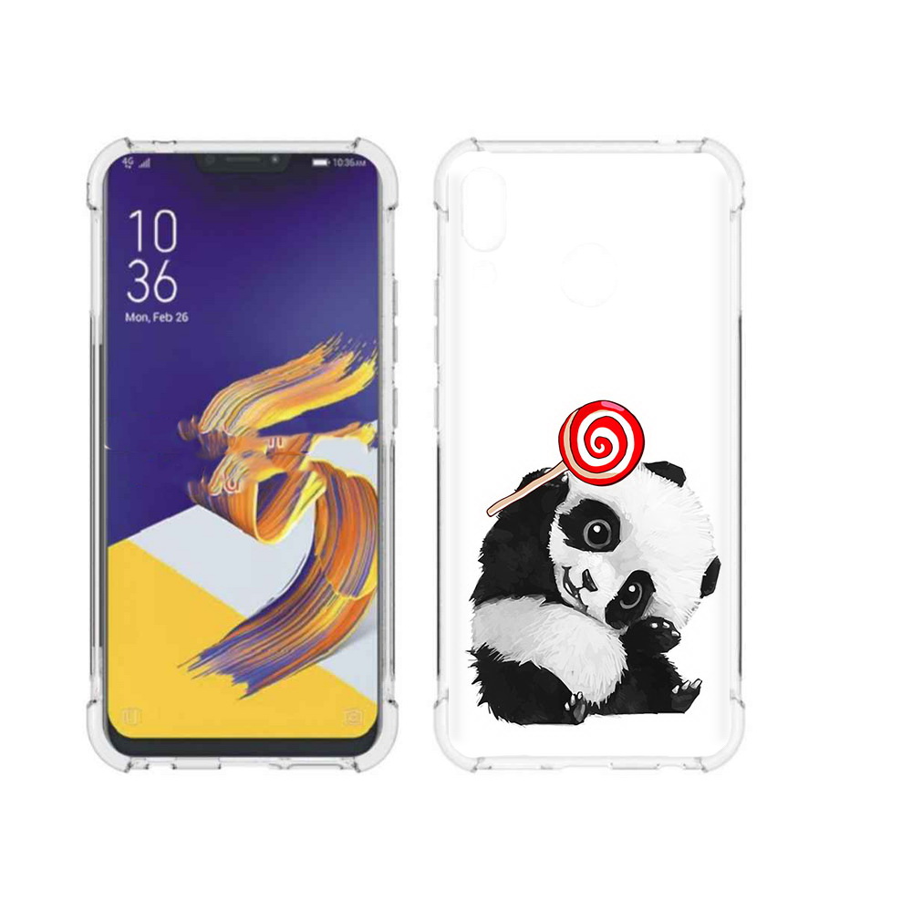 

Чехол MyPads Tocco для Asus ZenFone 5 панда с леденцом, Прозрачный, Tocco