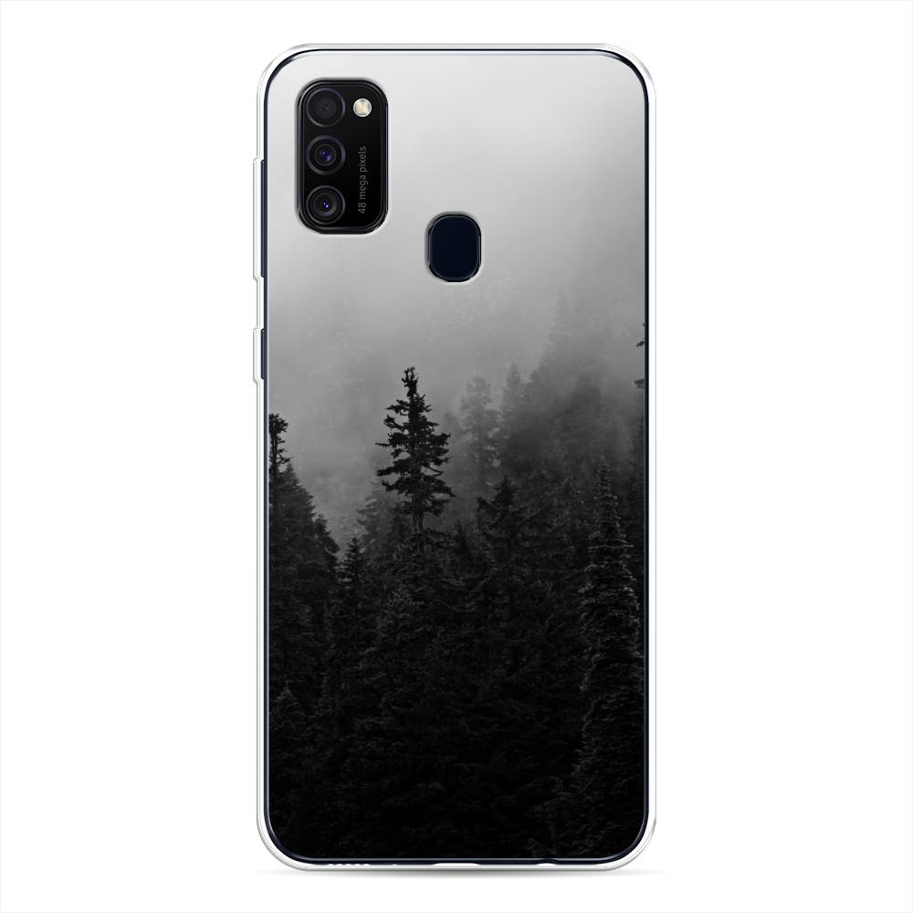 

Чехол для Samsung Galaxy M30s/M21 "Туманный лес", Серый;черный, 29850-2