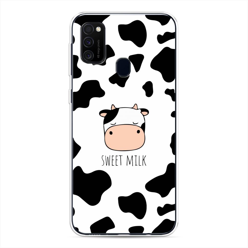 

Чехол для Samsung Galaxy M30s/M21 "Sweet milk", Розовый;белый;черный, 29850-1