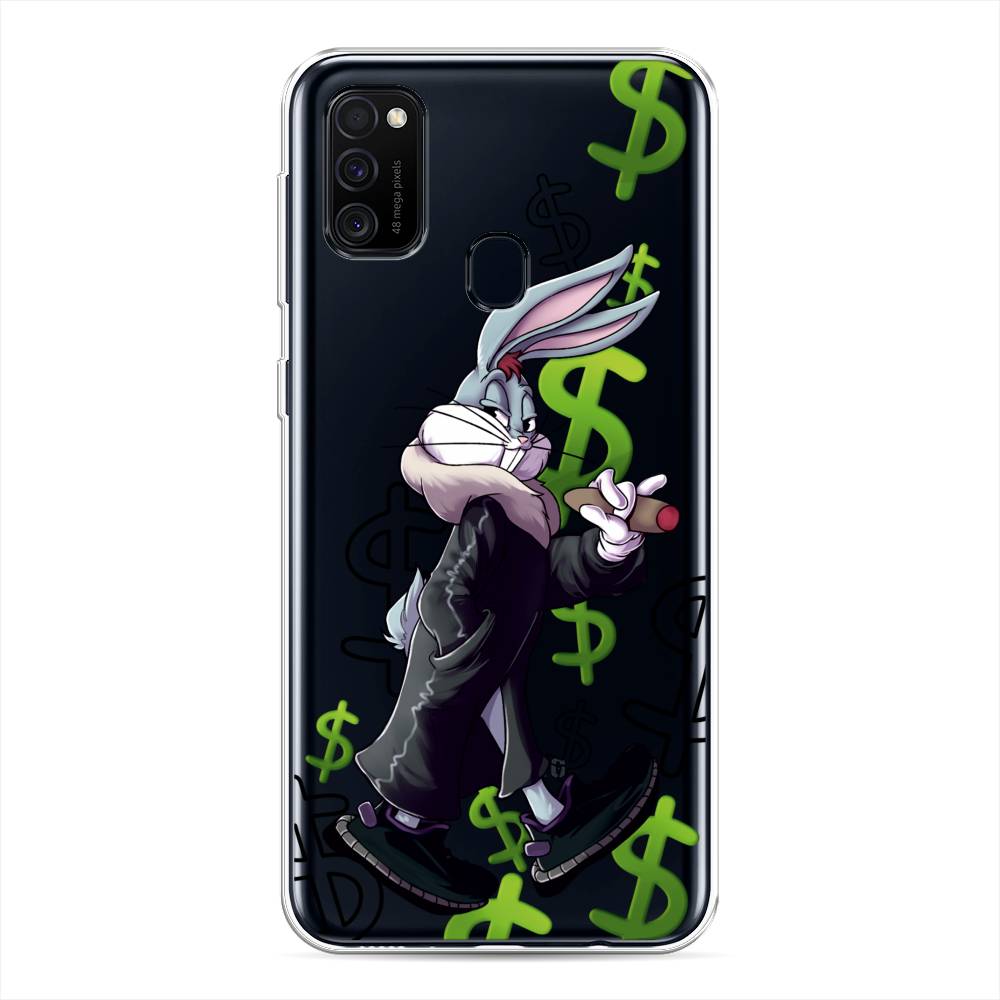 

Чехол на Samsung Galaxy M21/M30s "Rich Bugs Bunny", Зеленый;черный;голубой, 29750-6