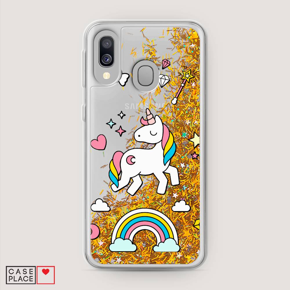 

Чехол Awog на Samsung Galaxy A40 "Принцесса единорог", Разноцветный, 28090-1