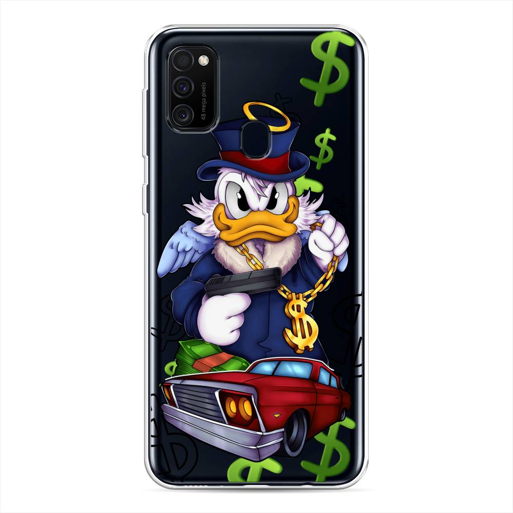 

Чехол на Samsung Galaxy M21/M30s "Scrooge McDuck with a Gold Chain", Красный;синий;белый, 29750-6