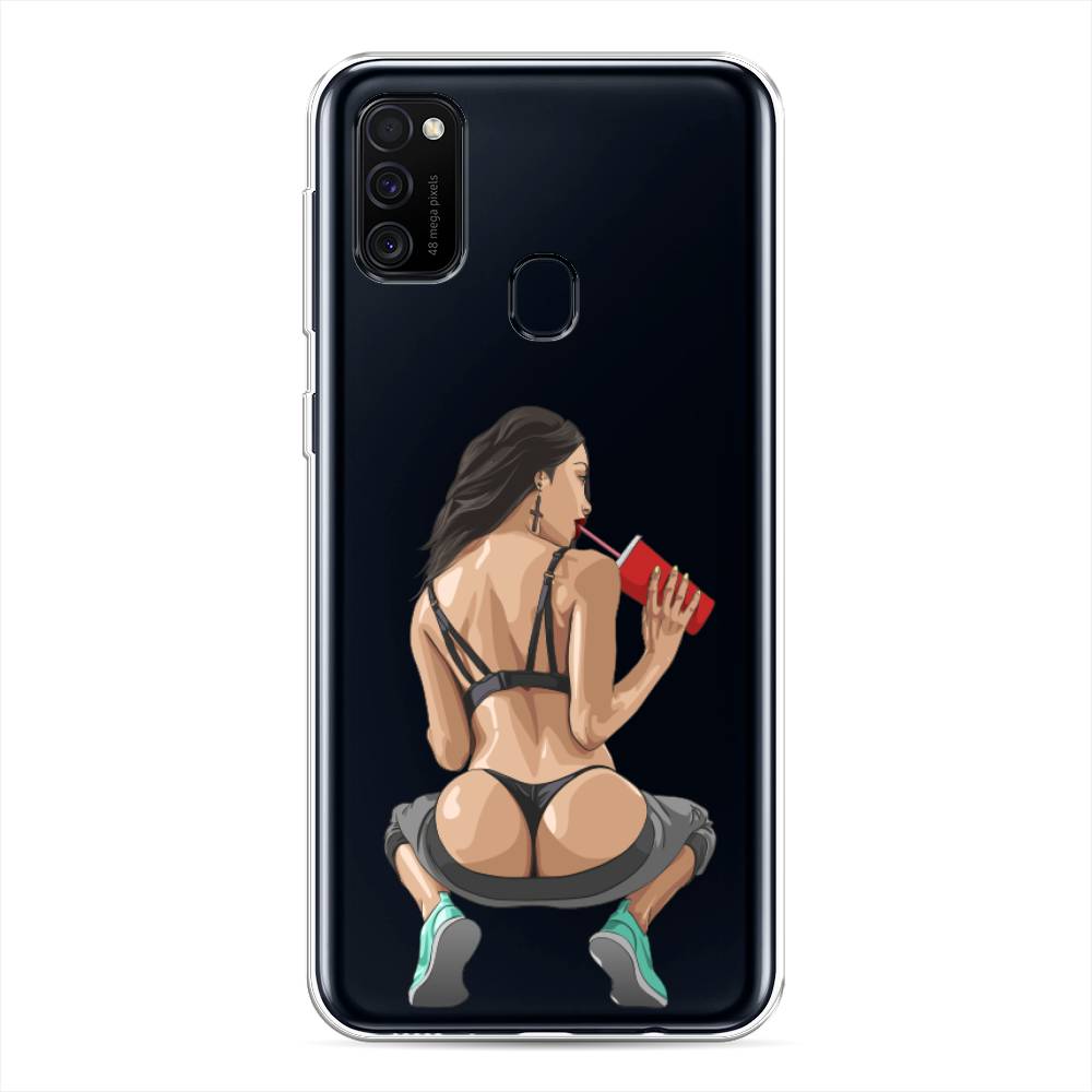 

Чехол на Samsung Galaxy M21/M30s "Сочные булочки", Бежевый;красный;черный, 29750-6
