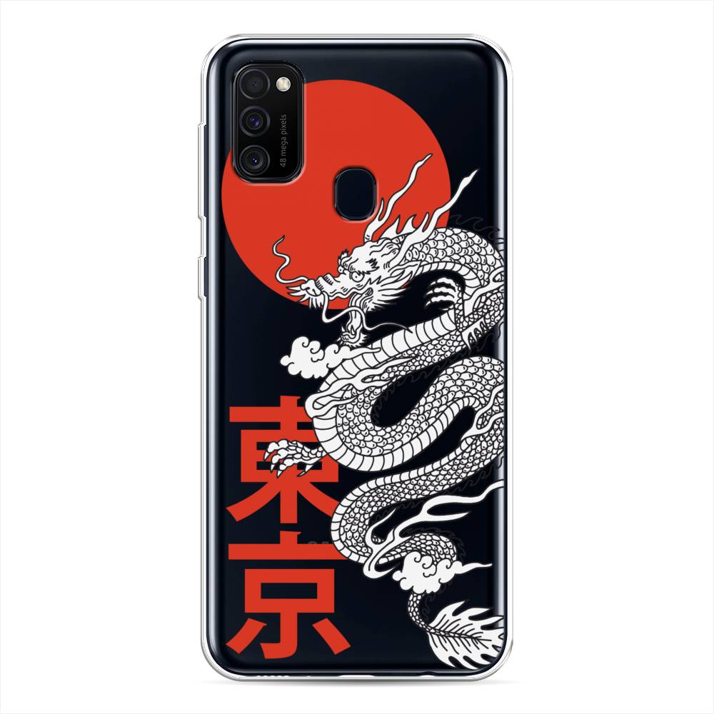 

Чехол на Samsung Galaxy M21/M30s "Китайский дракон", Черный;красный;белый, 29750-1