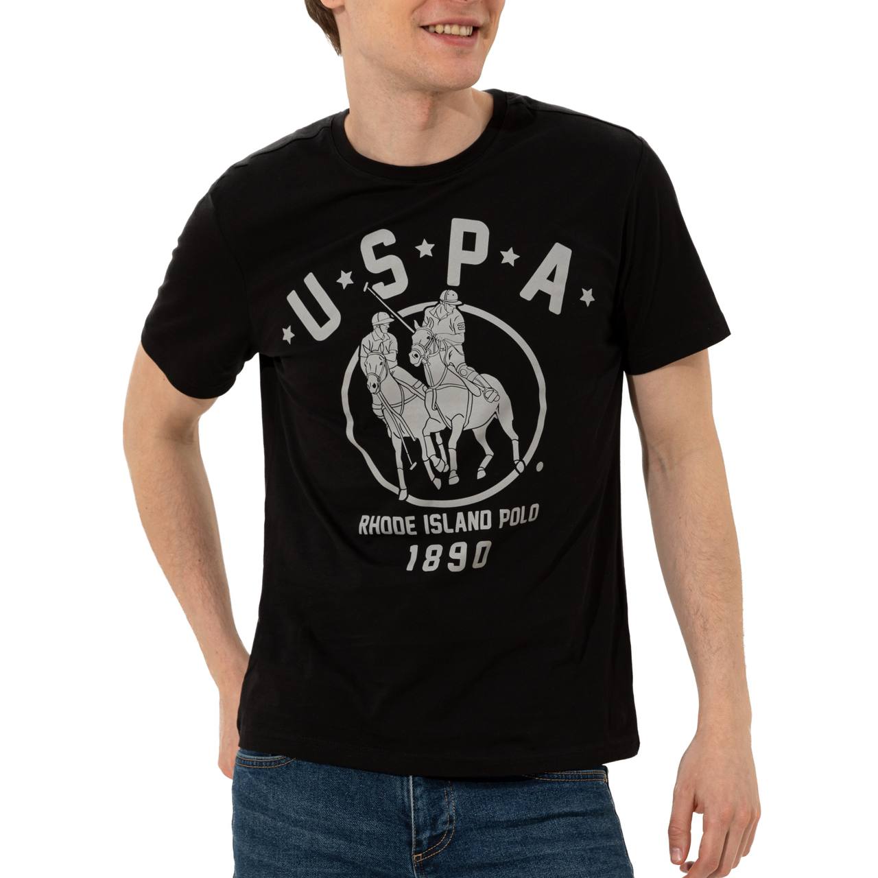 

Футболка мужская U.S. POLO Assn. g081gl0110kaido черная S, Черный, g081gl0110kaido