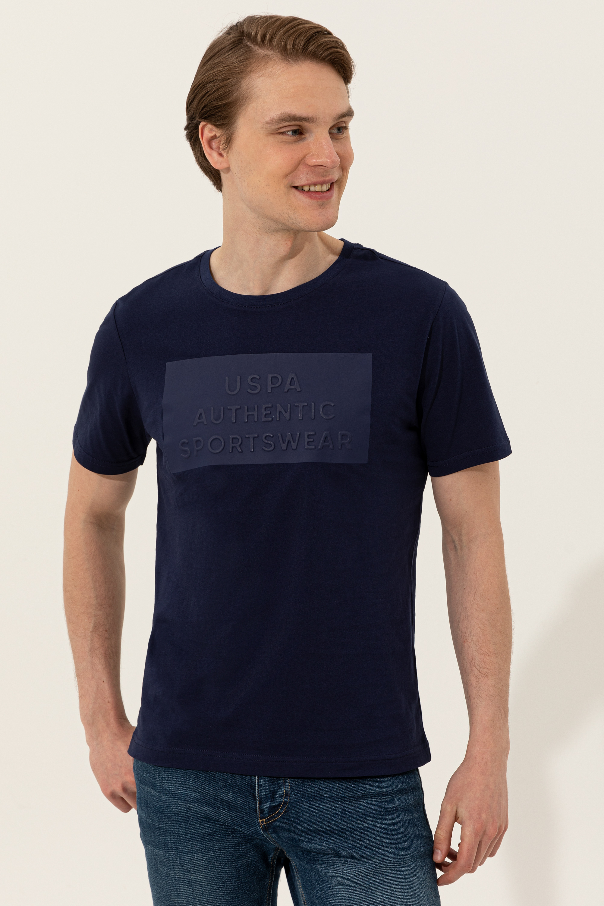 

Футболка мужская U.S. POLO Assn. g081sz0110copan синяя XS, Синий, g081sz0110copan