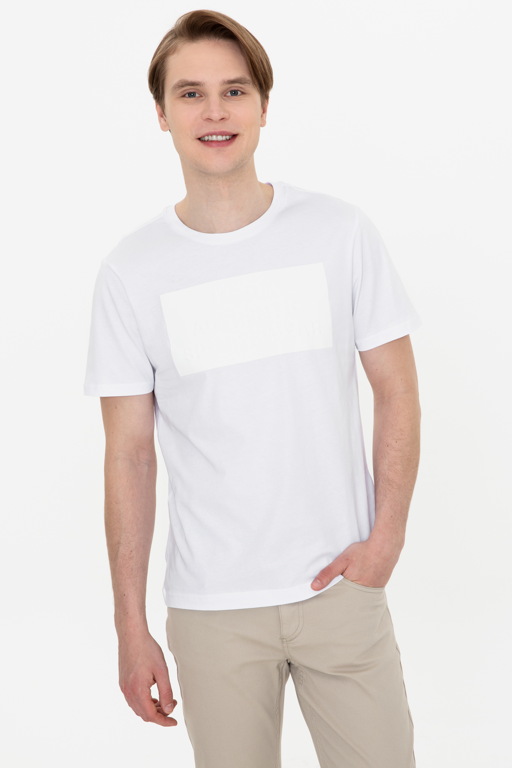 

Футболка мужская U.S. POLO Assn. g081sz0110copan белая 2XL, Белый, g081sz0110copan