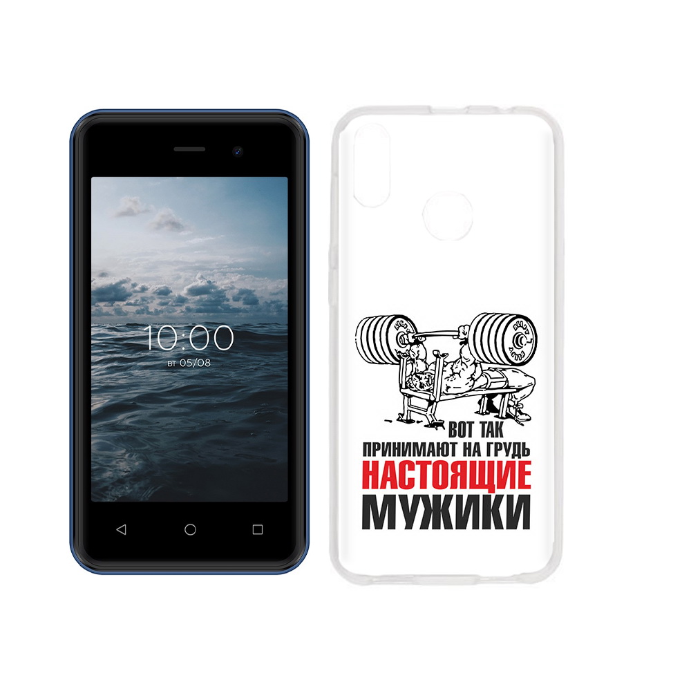 

Чехол MyPads Tocco для BQ 4030G Nice Mini бодибилдинг для мужиков, Прозрачный, Tocco