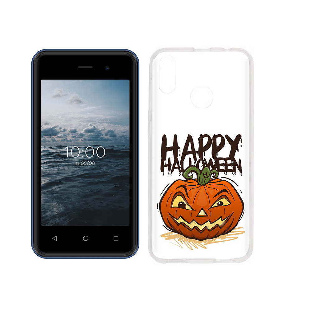 

Чехол MyPads Tocco для BQ 4030G Nice Mini Хэллоуин счастливый, Прозрачный, Tocco