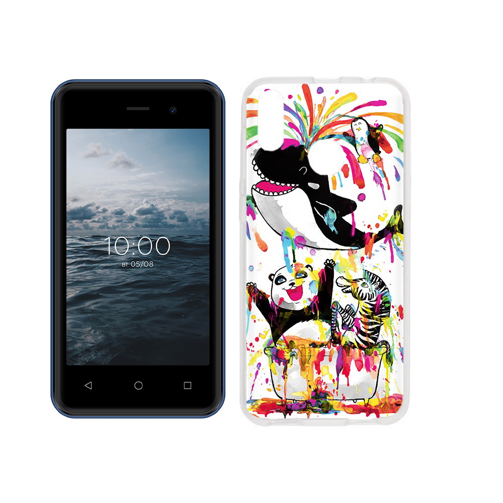 

Чехол MyPads Tocco для BQ 4030G Nice Mini Хиппи кит, Прозрачный, Tocco
