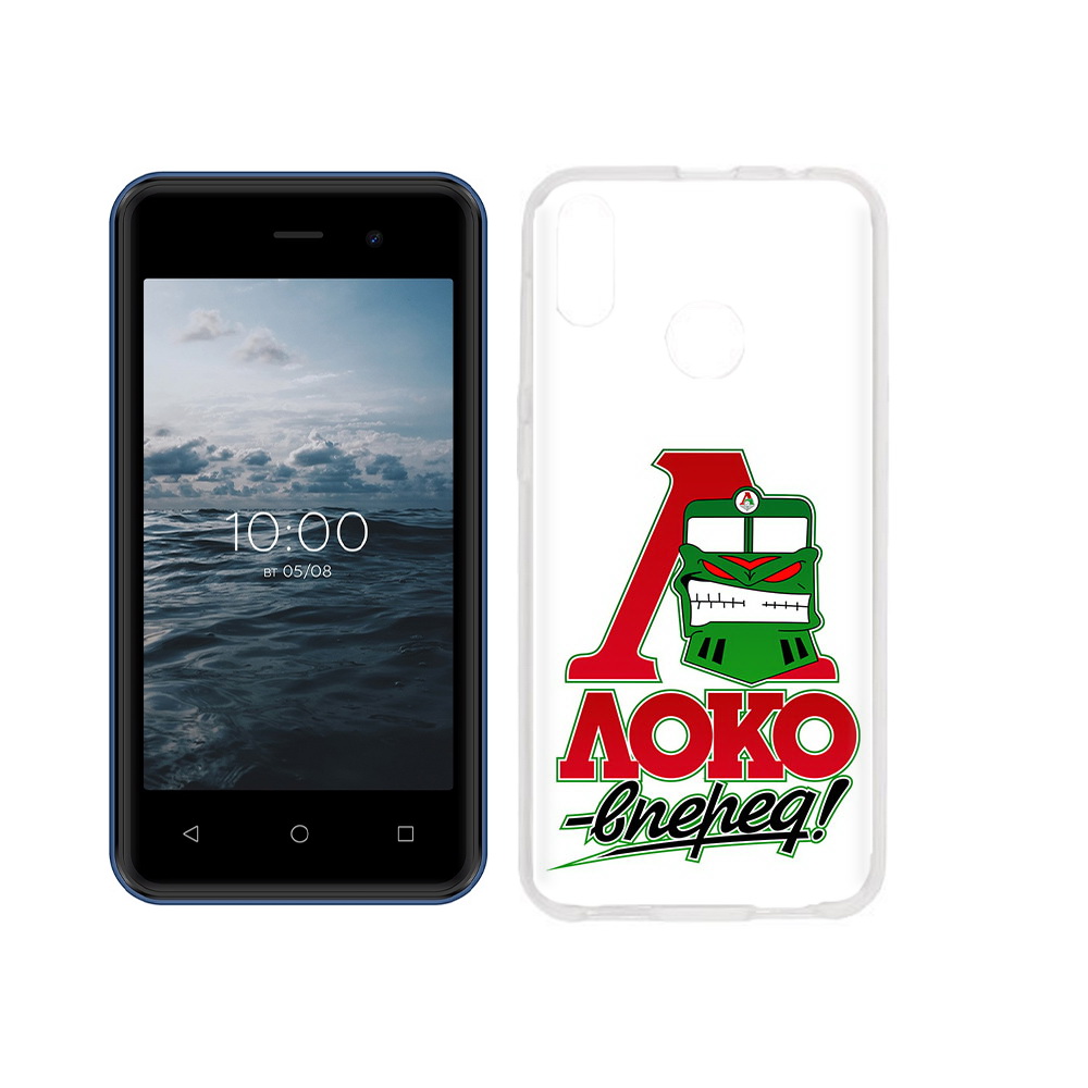 

Чехол MyPads Tocco для BQ 4030G Nice Mini ФК локо вперед, Прозрачный, Tocco