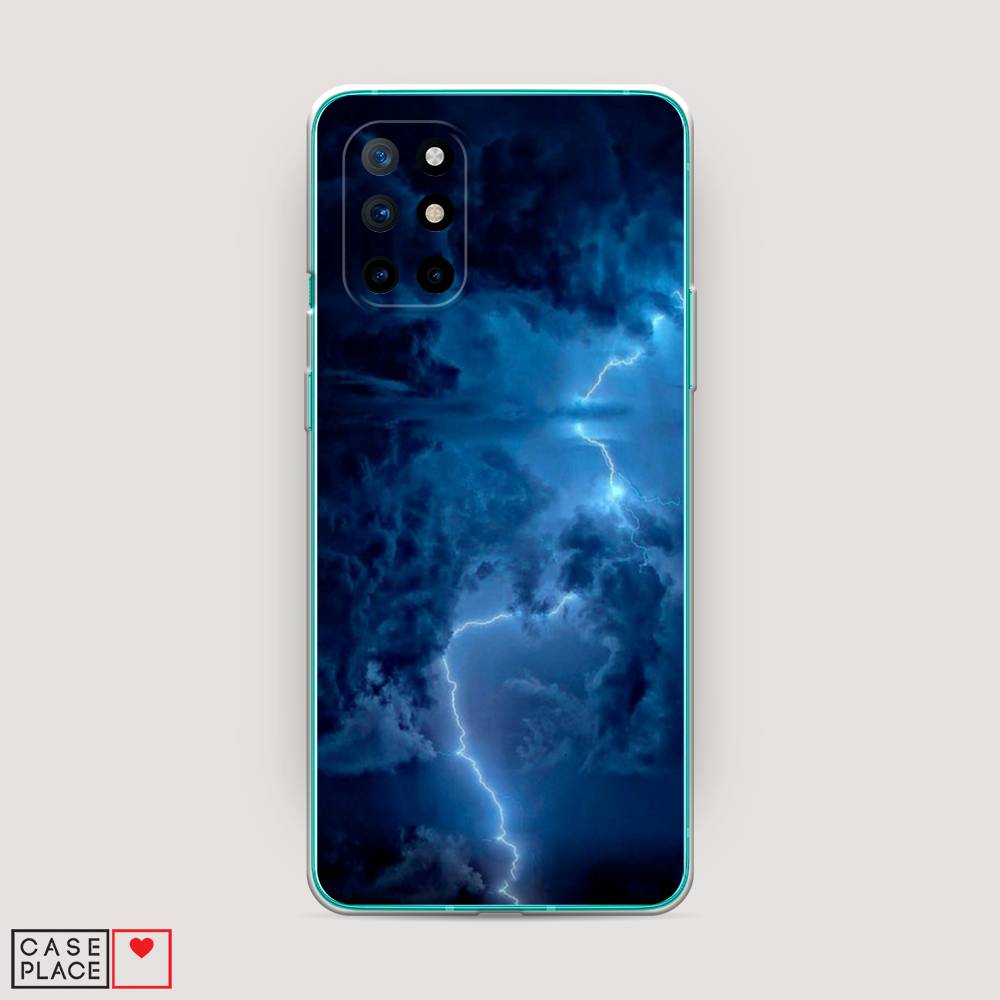 

Чехол Awog на OnePlus 8T / ВанПлас 8T "Молния", Синий, 151150-4