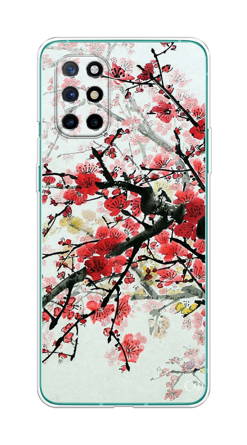 

Чехол Awog на OnePlus 8T / ВанПлас 8T "Сакура", Розовый;черный, 151150-4