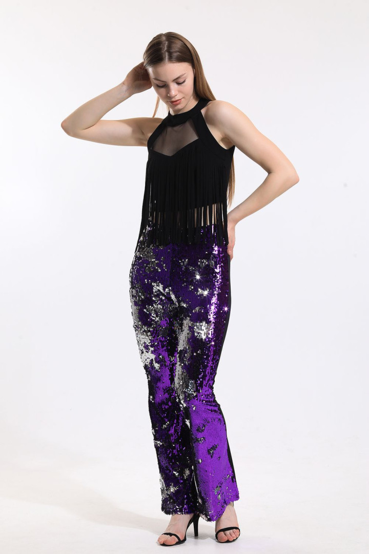 

Брюки женские Sense 134760 фиолетовые 38 (товары доставляются из-за рубежа), 134760