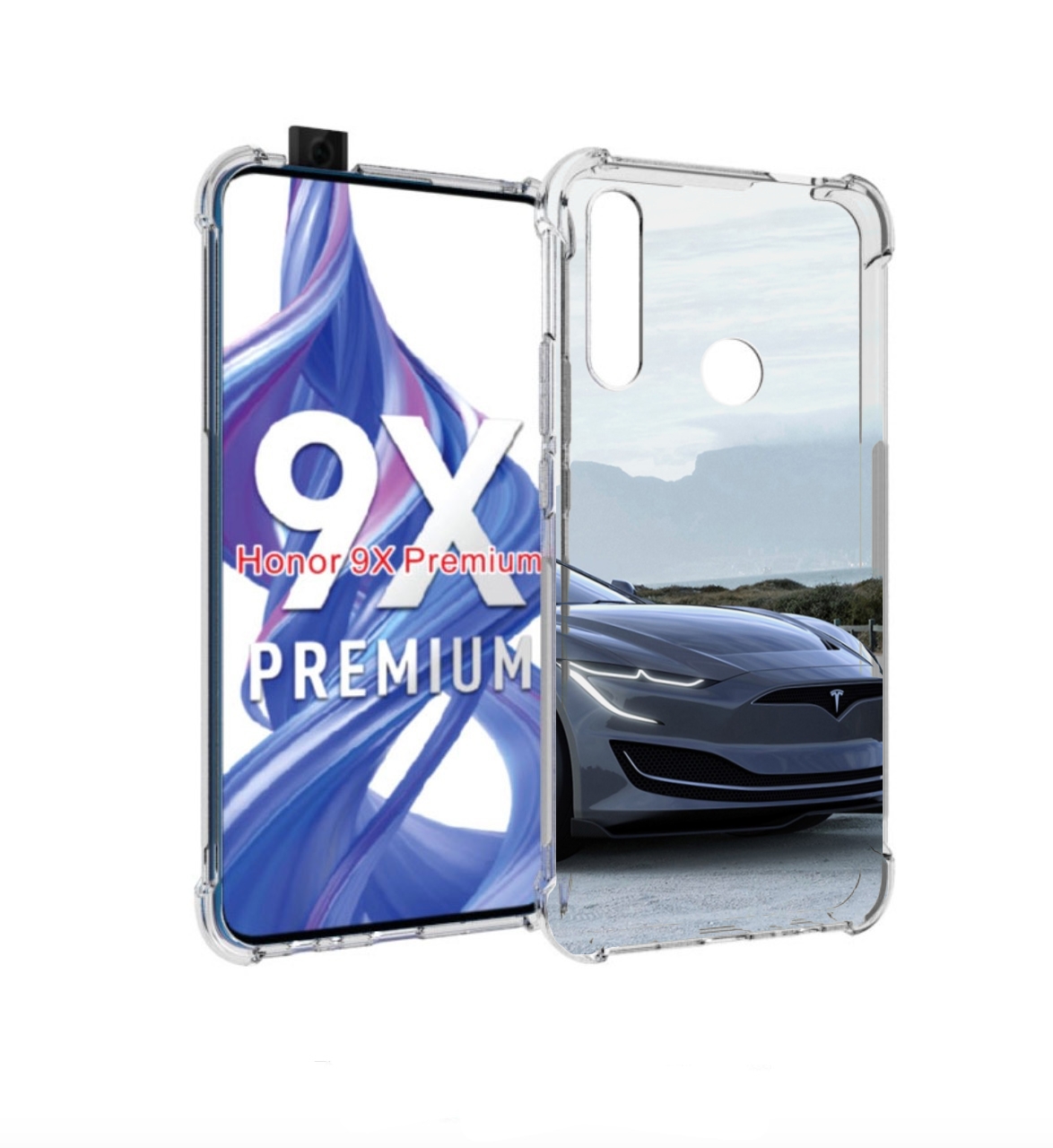 

Чехол бампер MyPads тесла tesla 2 мужской для Honor 9X (STK-LX1), Прозрачный, Tocco