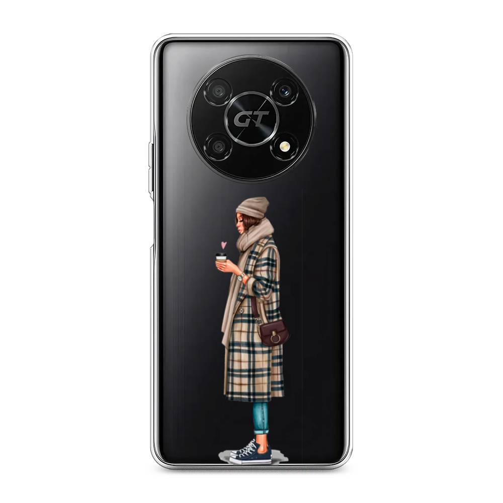 

Чехол на Honor X40 GT "Утренний кофе", Коричневый;бежевый, 6120150-6