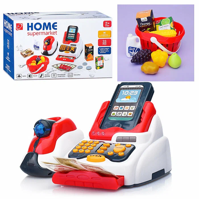 Игровой набор 668-120 Касса с набором продуктов в коробке 1929₽