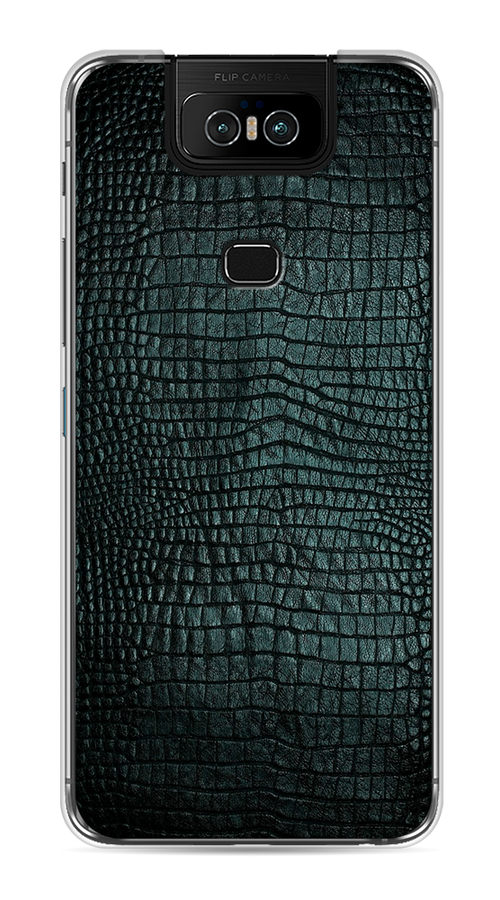 

Чехол Awog на Asus Zenfone 6 ZS630KL "Черная змея", Черный;серый;голубой, 43950-3