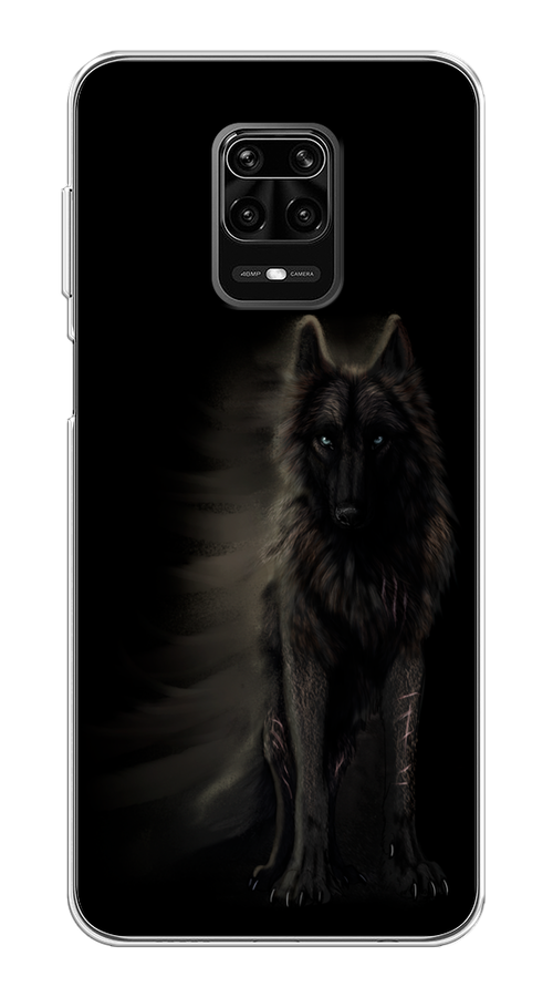 

Чехол на Xiaomi Redmi Note 9S/Note 9 Pro "Туманный волк", Черный, 37950-1