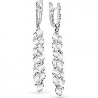 

Серьги из белого золота с 38 бриллиантами Master Brilliant 2-107-296, 2-107-296