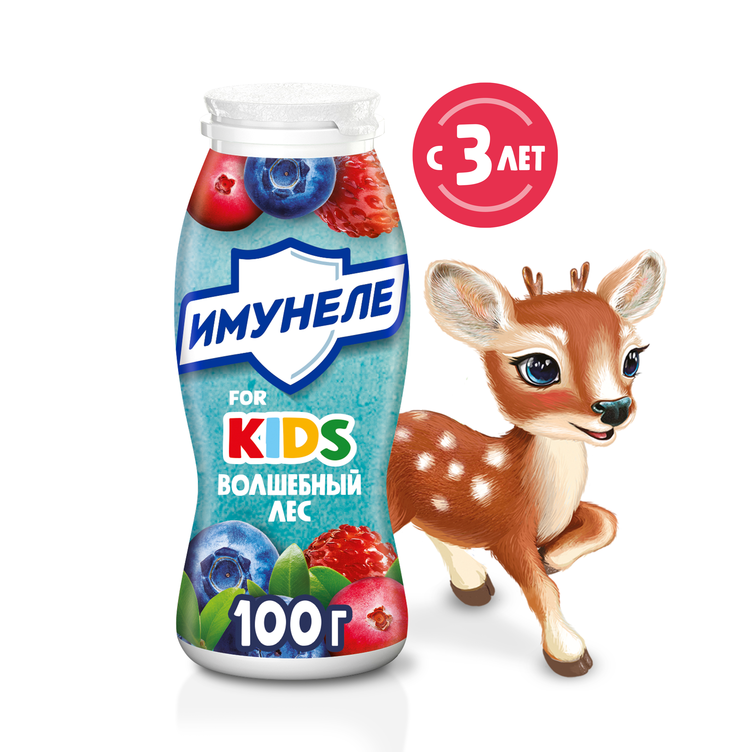 

Напиток Имунеле кидс кисломолочный волшебный лес 1.5% 100 г