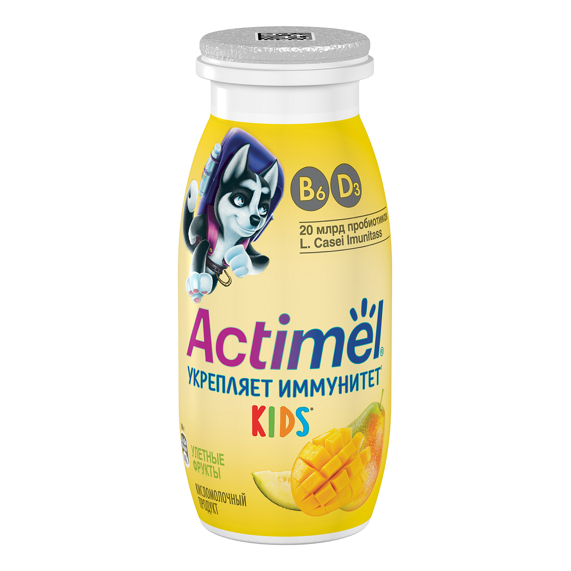 

Кисломолочный напиток детский Actimel манго-груша-дыня с 3 лет 2,5% 100 мл