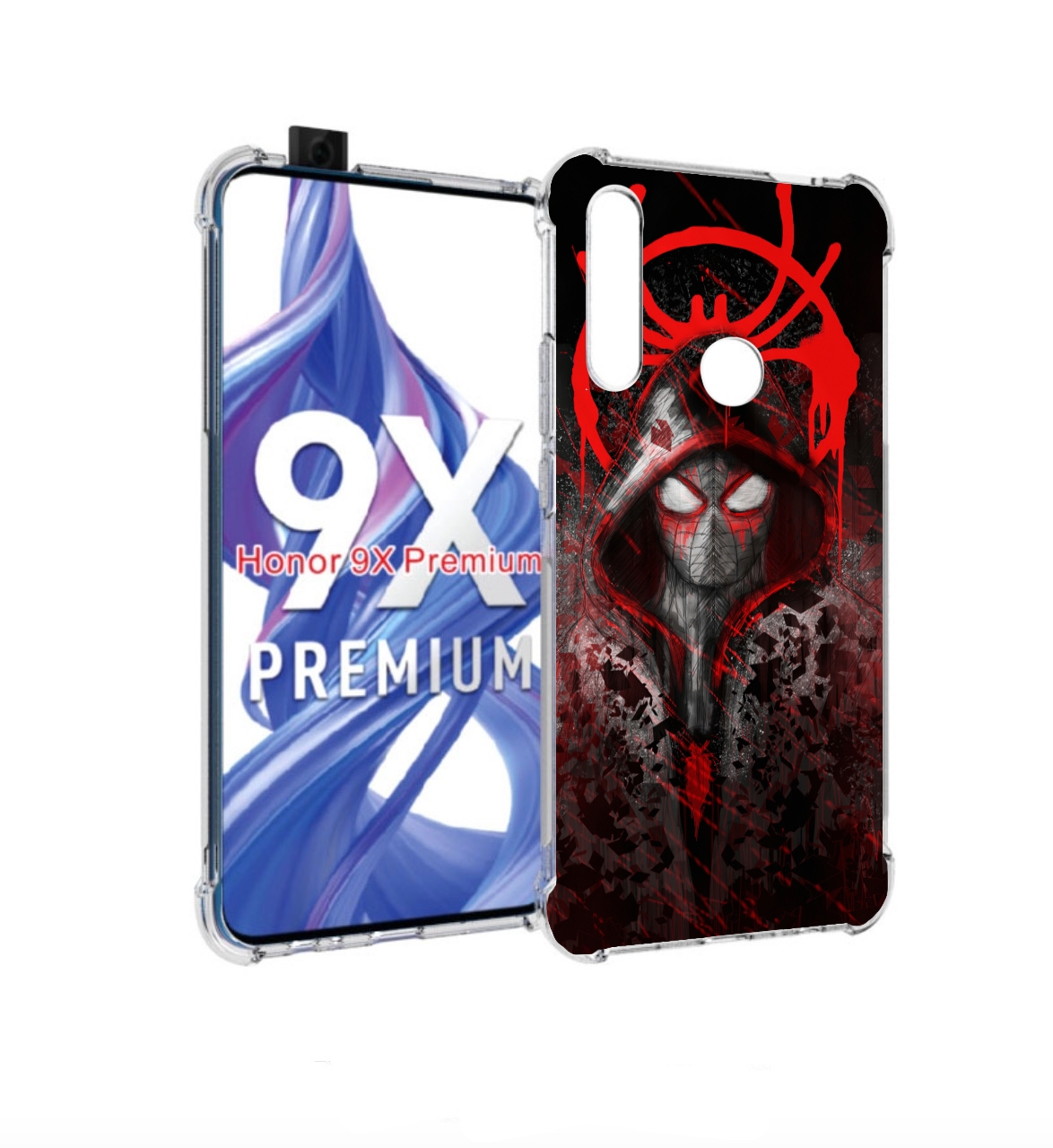 

Чехол бампер MyPads страшный человек паук мужской для Honor 9X (, Прозрачный, Tocco