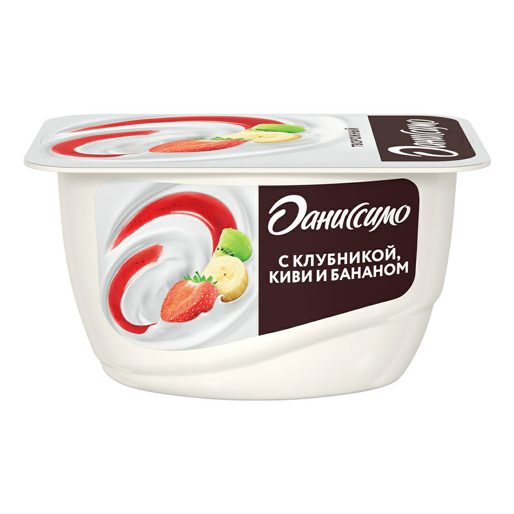 Продукт творожный Danone Даниссимо клубника-банан 5,4% 130 г