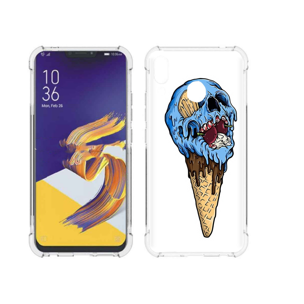 Чехол MyPads Tocco для Asus ZenFone 5 мороженное череп